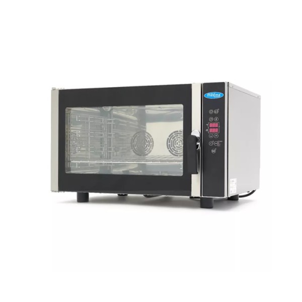 Φούρνος συνδυασμένου ατμού - Χωράει 4 δίσκους (1/1 GN / 60 x 40 cm) - Ψηφιακή οθόνη - 400V MAX-08500208