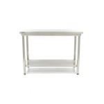 Τραπέζι από ανοξείδωτο χάλυβα 160x60cm Ρυθμιζόμενο ύψος MAX-09300965
