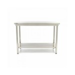 Τραπέζι από ανοξείδωτο χάλυβα 100x70cm Ρυθμιζόμενο ύψος MAX-09364006