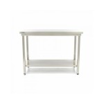 Τραπέζι από ανοξείδωτο χάλυβα 160x70cm Ρυθμιζόμενο ύψος MAX-09364015