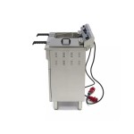 Φριτέζα ηλεκτρική επιδαπέδια 2 x 16L με βρύση αποστράγγισης και ντουλάπι - Διπλό καλάθι MAX-09365156