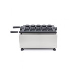 Waffle Maker - 5 Taiyaki / Σχήματα Ψαριών - Περιστρεφόμενη - Ψηφιακή MAX-09374182