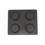 Στρογγυλή φόρμα για Βάφλες 124/100mm 4 τεμαχίων MAX-09374314