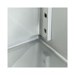 Ψυγείο 700L 3 ρυθμιζόμενα ράφια 2/1 GN ανοξείδωτου χάλυβα με ρόδες MAX-09400030