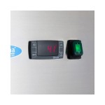 Ψυγείο 700L 3 ρυθμιζόμενα ράφια 2/1 GN ανοξείδωτου χάλυβα με ρόδες MAX-09400030