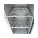 Ψυγείο 700L 3 ρυθμιζόμενα ράφια 2/1 GN ανοξείδωτος χάλυβας με γυάλινη πόρτα MAX-09400031