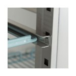 Καταψύκτης 700L με 1 γυάλινη πόρτα και 3 ρυθμιζόμενα ράφια και ροδάκια MAX-09400035