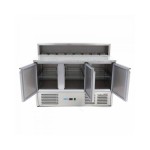 Ψυγείο προετοιμασίας πίτσας - 3 πόρτες - 136,5cm - 400L MAX-09400205