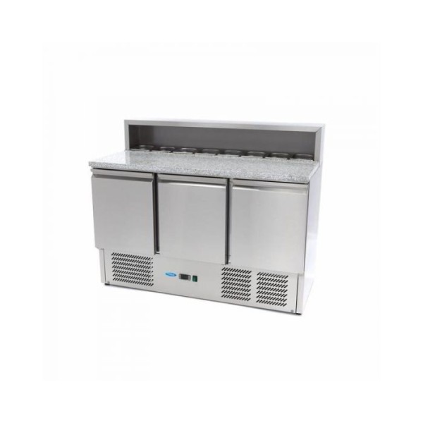 Ψυγείο προετοιμασίας πίτσας - 3 πόρτες - 136,5cm - 400L MAX-09400205