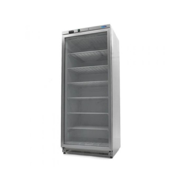 Καταψύκτης 600L με 1 γυάλινη πόρτα και ανοξείδωτο χάλυβα MAX-09405035