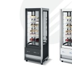 Βιτρίνα κατάψυξη πανοραμική CRISTAL TOWER 75 RS TB BLACK 