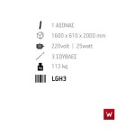 Επαγγελματική ανοξείδωτη επιδαπέδια ψησταριά κάρβουνου με σούβλες ένα ατέρμονα και χοάνη VKN-LGH3 160χ61χ200 εκ