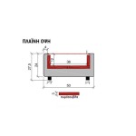 Επαγγελματική ανοξείδωτη ψησταριά επιτραπέζια μονή κάρβουνου με 2 συρτάρια VKN-CGDD2 80X50X37 εκ