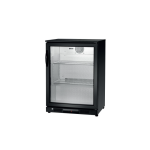 Ψυγείο βιτρίνα συντήρηση επιδαπέδιο μαύρο back bar 700121 60x50x85 εκ