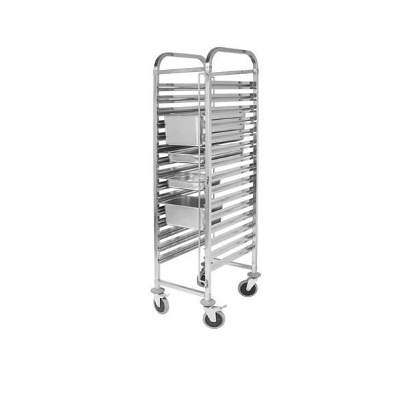 Τρόλεϊ Mεταφοράς Inox VE135X για GN1/1 VEN-VE135X