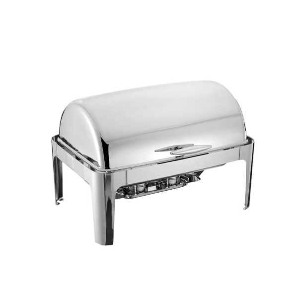 Chafing Dish Inox με roll top καπάκι VE357 VEN-VE357
