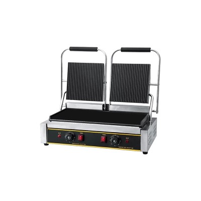 Τοστιέρα Διπλή Άνω Ραβδωτή / Κάτω Λεία 823100 Galore VEN-823100