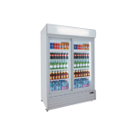 Ψυγείο αναψυκτικών με 2 συρόμενες πόρτες συντήρηση Λευκό 133x70x202,3 εκ CL1300 V2GC SL White
