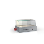 Επαγγελματική ανοξείδωτη βιτρίνα Μπέν Μαρί επιτραπέζια ID-MERB74/2GN 74Χ70Χ70 εκ