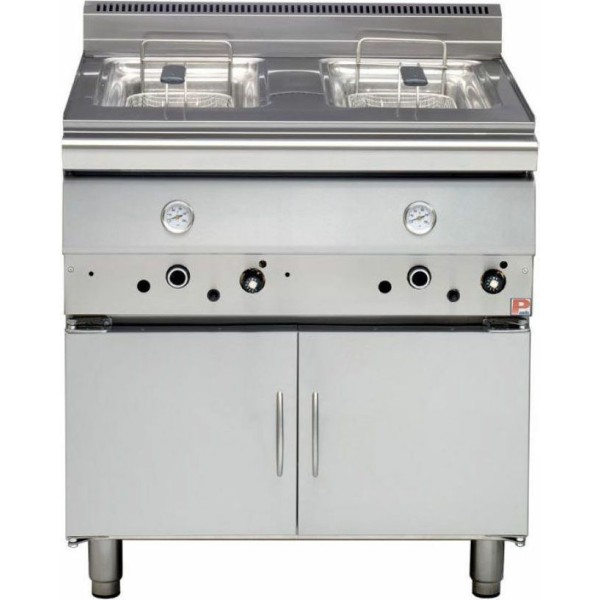 Φριτέζα αερίου 16 λίτρων με βάση FR 270. (8+8Lt). PN-FR 270