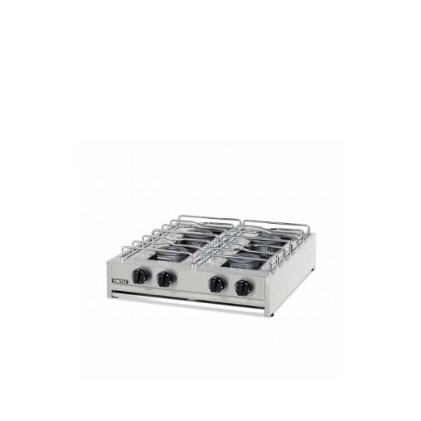 Εστία αερίου με 4 καυστήρες και σχαράκι 80 η 71χ70χ20 εκ VMX-204S EUROCHEF