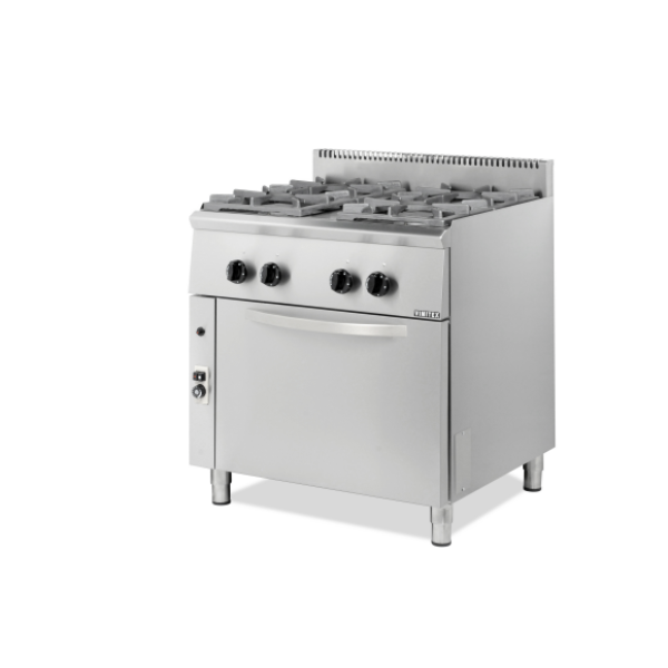 Κουζίνα αερίου 4 εστίες με φούρνο 80 x 70 x 85 (98.5) εκ VMX-204STVE