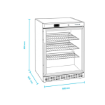 Ψυγείο βιτρίνα συντήρηση επιτραπέζιο 60x60x85 εκ UR200SG