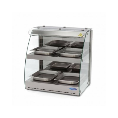 Επαγγελματική ηλεκτρική βιτρίνα θερμαινόμενη επιτραπέζια 4ΧGN 1/2 56Χ44Χ52 εκ MAX-09400751