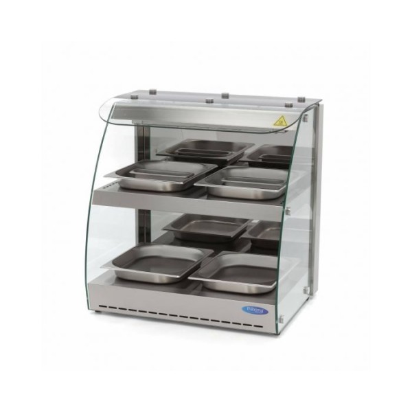 Επαγγελματική ηλεκτρική βιτρίνα θερμαινόμενη επιτραπέζια 4ΧGN 1/2 56Χ44Χ52 εκ MAX-09400751