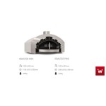 Επαγγελματικός φούρνος με ξύλα επιδαπέδιος ROASTER P VKN-ROASTER PWC 4 1,14X81,5X168 εκ