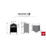 Επαγγελματικός φούρνος με ξύλα επιδαπέδιος ROASTER P VKN-ROASTER PWC6 139X81,5X168 εκ