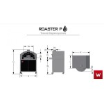 Επαγγελματικός φούρνος με ξύλα & αέριο επιδαπέδιος ROASTER P VKN-ROASTER PGC6 139X81,5X168 εκ