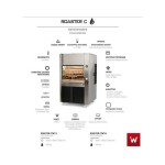 Επαγγελματική κοτοπουλιέρα με ξύλα-κάρβουνο για 18-24 κοτόπουλα VKN-POASTER PCFW12 120X105X193 εκ