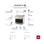 Επαγγελματική ψησταριά PARRILA κάρβουνου επιδαπέδια με ανύψωση VKN-ROASTER GP95C 115χ70χ151 εκ