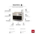 Επαγγελματική ψησταριά για 9 κοντοσούβλια επιδαπέδια κάρβουνου VKN-ROASTER K9SF 110X61X97/27 εκ