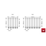 Επαγγελματική ψησταριά κάρβουνου επιδαπέδια για 6 κοντοσούβλια VKN-ROASTER K6SF 85X61X97/27 εκ