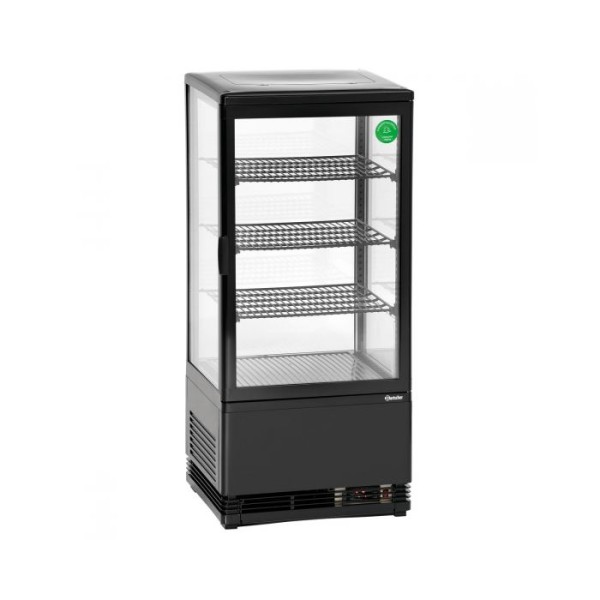 Ψυγείο βιτρίνα συντήρηση επιτραπέζιο 700277G μάυρο 4 οψεων 43,5x38,5x96 εκ
