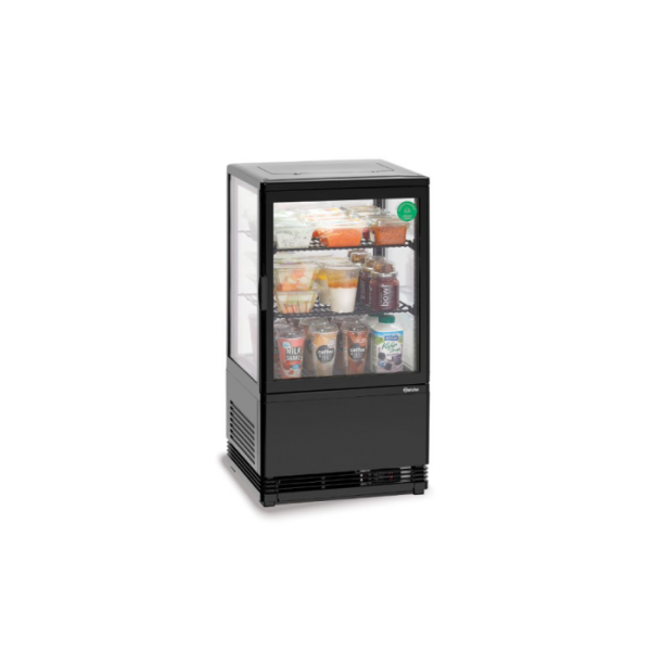 Ψυγείο βιτρίνα συντήρηση επιτραπέζιο μάυρο 700358G 43,5x38,5x80,5 εκ