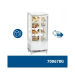 Ψυγείο βιτρίνα συντήρηση επιτραπέζιο λευκό 700678G 42,5x43,5x98 εκ