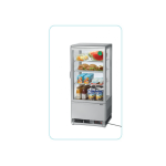 Ψυγείο βιτρίνα συντήρηση επιτραπέζιο 700778G ασημί 4 όψεων 43,5x38,5x96 εκ