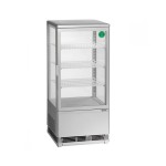 Ψυγείο βιτρίνα συντήρηση επιτραπέζιο 700778G ασημί 4 όψεων 43,5x38,5x96 εκ