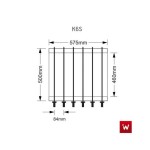 Επαγγελματική ψησταριά κάρβουνου επιδαπέδια για 6 κοντοσούβλια VKN-ROASTER K6SF 85X61X97/27 εκ