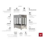 Επαγγελματική ψησταριά-σούβλα βαγονέτο με 4 σούβλες-1 ατέρμονα επιδαπέδια VKN-VAG14(aisi 430) 180χ70χ205 εκ