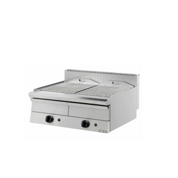 Επιτραπέζια Σχαριέρα αερίου με πετρα λάβας 80χ70χ30(43) εκ VMX-752V