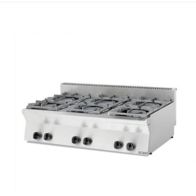Εστία αερίου με 6 εστίες επιτραπέζια 120 x 70 x 25 εκ VMX-753ST