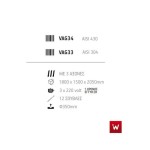 Επαγγελματική ψησταριά-σούβλα βαγονέτο με 12 σούβλες-3 ατέρμονες επιδαπέδια VKN-VAG33(aisi 304) 180χ150χ205 εκ