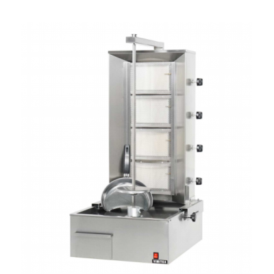 Γυριέρα αερίου με 4 BIG καυστήρες Μοτέρ Κάτω 52Χ67Χ108 εκ VMX-904TR