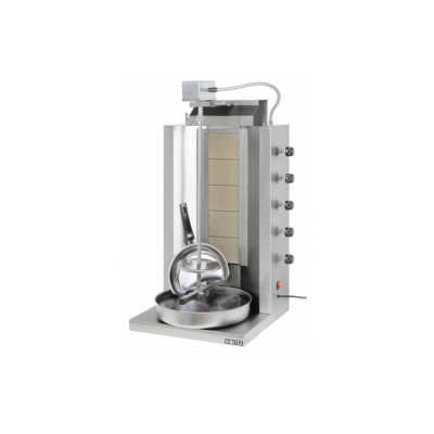 Γυριέρα αερίου με 5 καυστήρες Μοτέρ Πάνω VMX-905 50χ50χ96 εκ