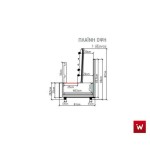 Επαγγελματική ανοξείδωτη επιδαπέδια ψησταριά κάρβουνου με σούβλες ένα ατέρμονα και χοάνη VKN-LGH3 160χ61χ200 εκ