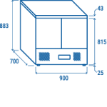 Ψυχόμενες Σαλατιέρες CR 90A - GN1/1 (ΑΝΟΙΧΤΗ ΕΠΙΦΑΝΕΙΑ ΕΡΓΑΣΙΑΣ)